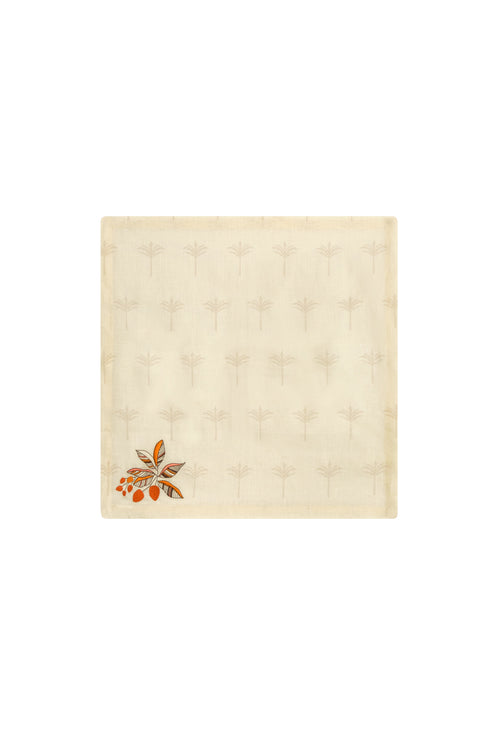 Chontaduros Linen Napkins / Ivory & Terra - Set of 4
